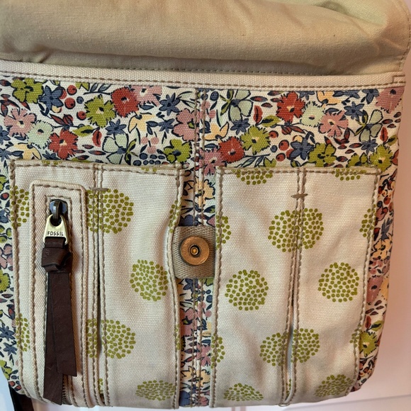 Fossil Handbag Crossbody Bag Excellent Condition Adjustable Strap - Picture 3 of 11